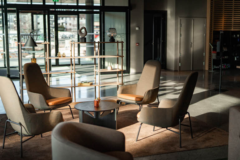 Lobby im Scandic Hamar