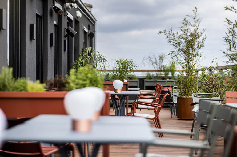 Rooftop im 6. Stock im Scandic Norreport
