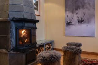 Kamin in der Presidential Suite