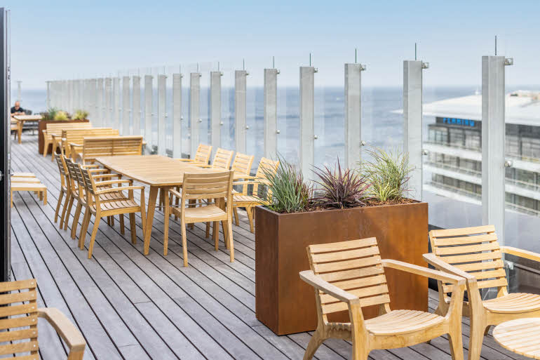 Skybar Terrasse im Scandic CPH Strandpark