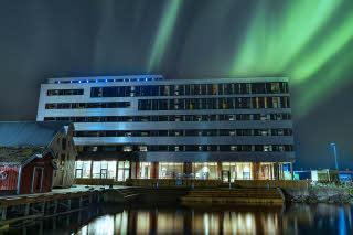 Fassade des Scandic Sortland in Norwegen