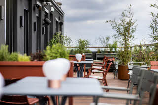 Rooftop im 6. Stock im Scandic Norreport