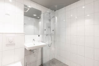 Badezimmer im Scandic Valdres