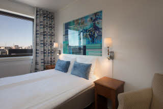 Standard Queen Room im Scandic City Fredrikstad in Norwegen