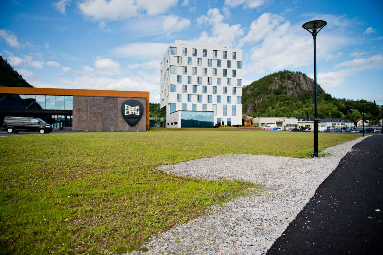 Fassade im Scandic Rock City 