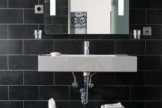 Badezimmer im Scandic Palace