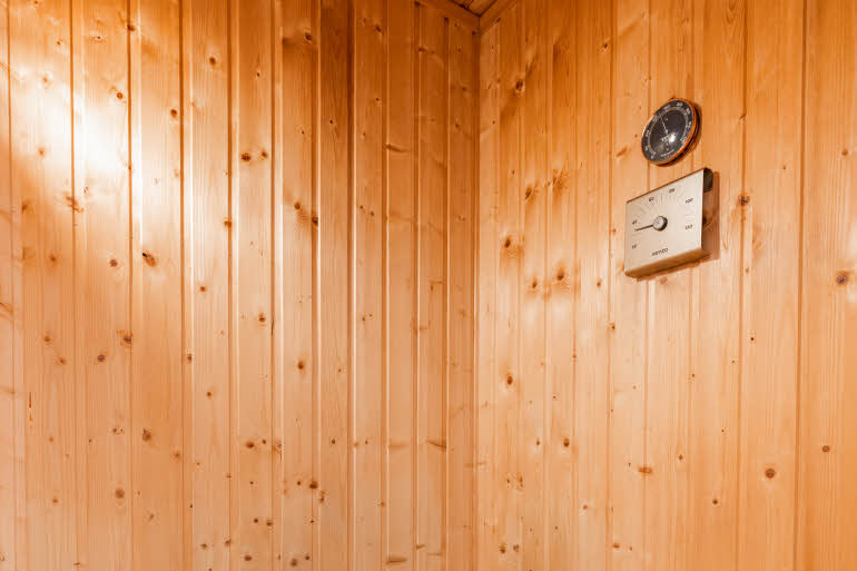 Sauna im Twin Superior Zimmer im Scandic Bryggen