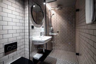 Superior/Standard Badezimmer beim Scandic Norreport
