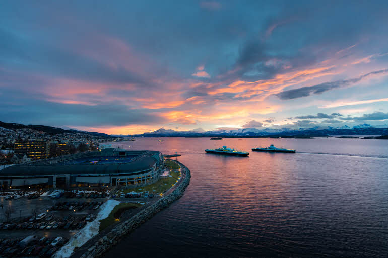 Aussicht aus der Master Suite im Scandic Seilet in Molde