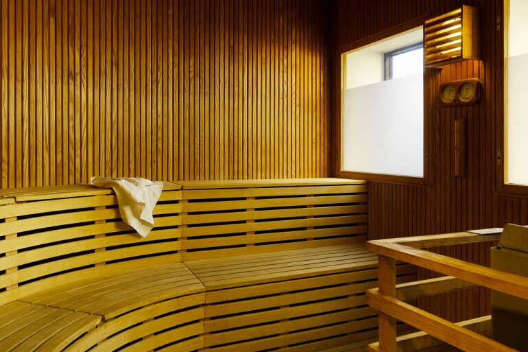 Sauna im Scandic Copenhagen