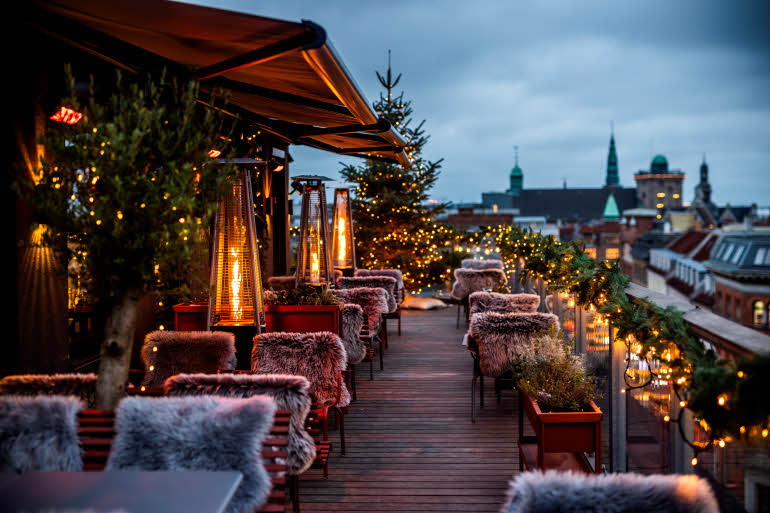 Rooftop Bar beim Scandic Norreport