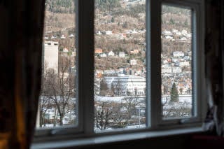 Aussicht vom Zweibettzimmer im Scandic Byparken