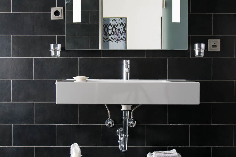 Badezimmer im Scandic Palace
