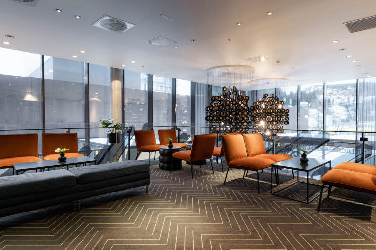 Lobby im Scandic Rock City