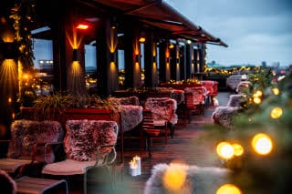 Rooftop Bar beim Scandic Norretop