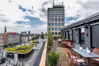 Dachterrasse auf der 6. Etage im Scandic Nørreport