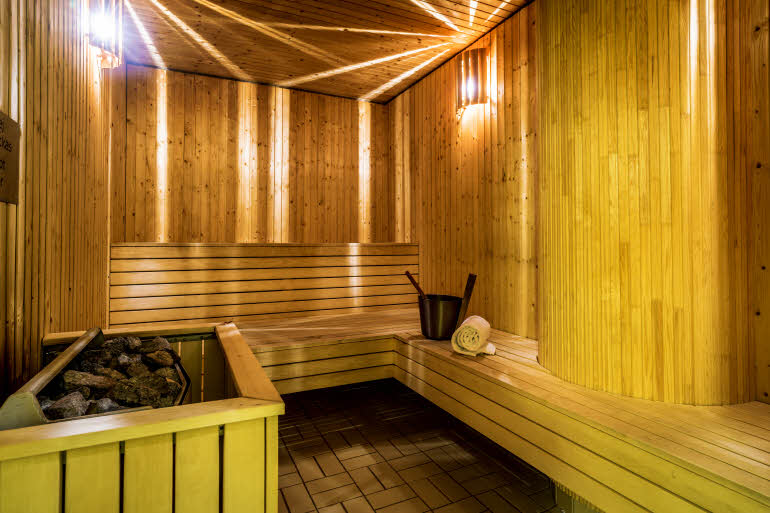 Sauna im Scandic Skelleftea