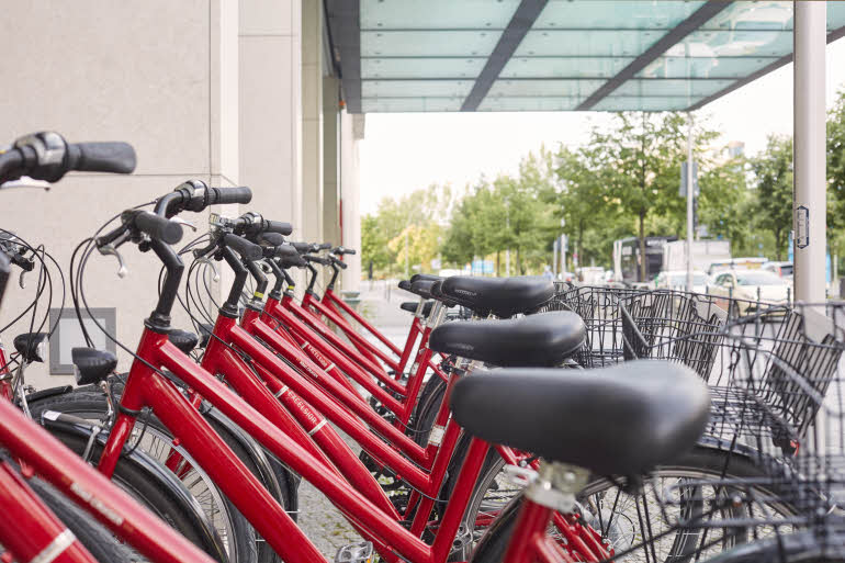 Fahrräder im Scandic Berlin Potsdamer Platz